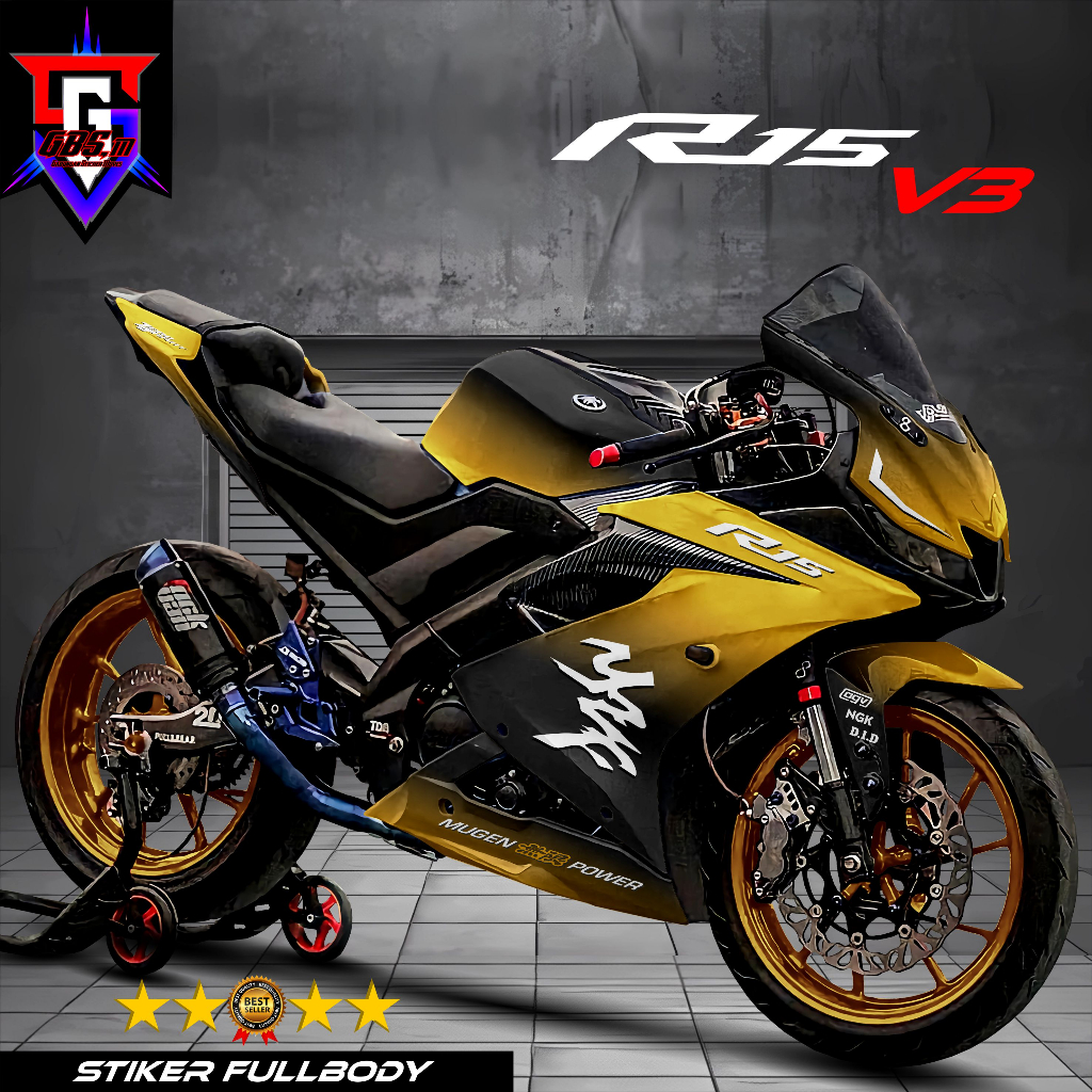 Decal R15 V3 Full Body สติกเกอร์รถจักรยานยนต์ R15 V3 Full Body Striping R15 V3 Full Body เครื่องแต่ง
