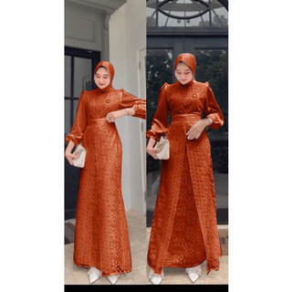 By Felicio77 Best Seller Gamis Pesta Malika Maxi Dress Remaja Kekinian Oufit Lebaran