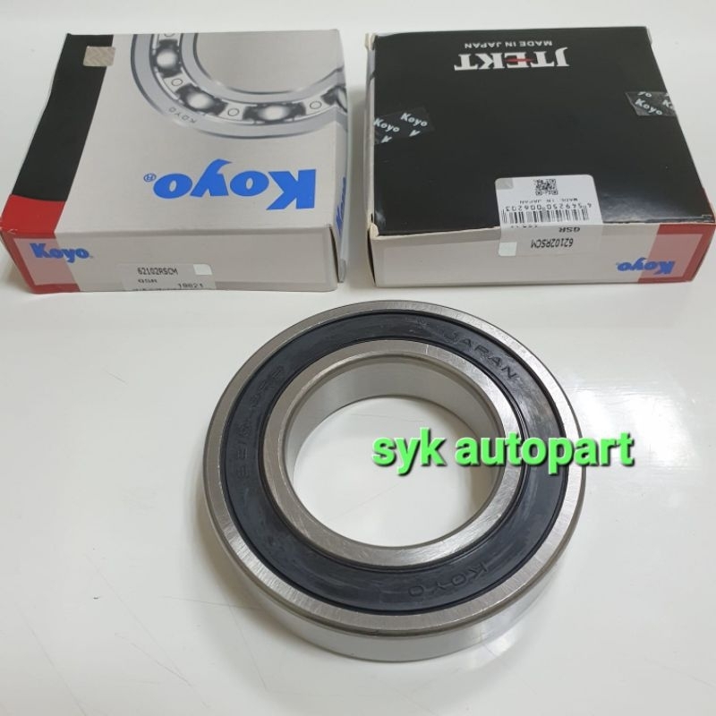 BEARING 6210 2RS KOYO หมวกยาง DIMENSIONS ขนาด 50X90X12MM