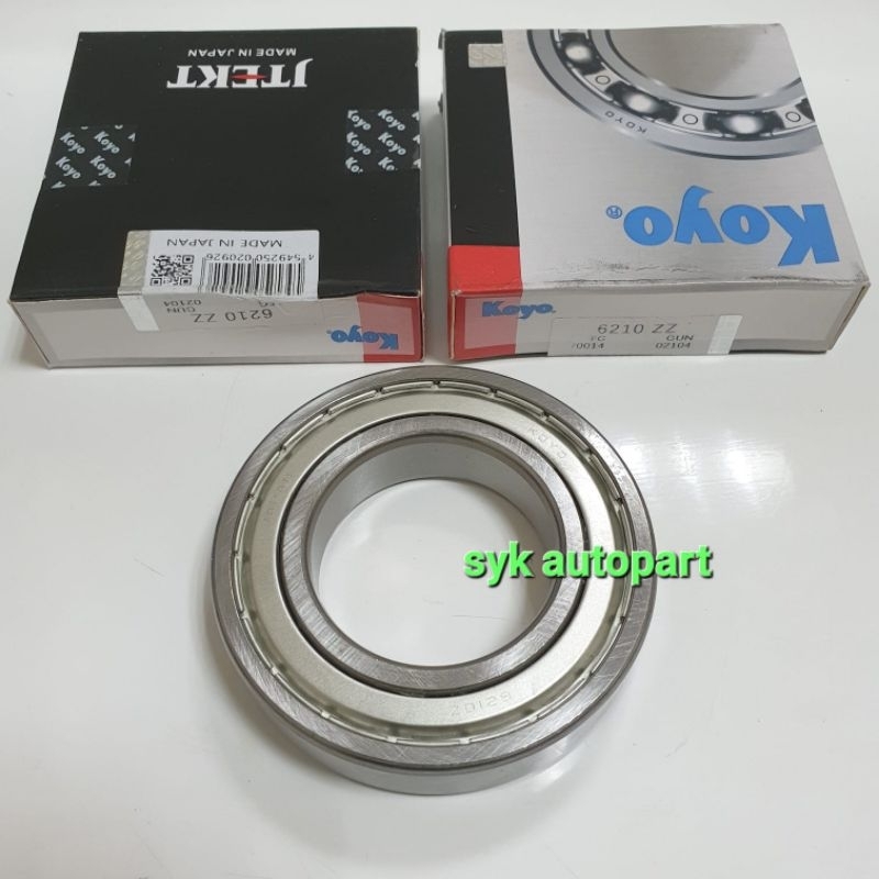 BEARING 6210 ZZ KOYO ADJUSTABLE CAP ขนาด 50X90X12MM