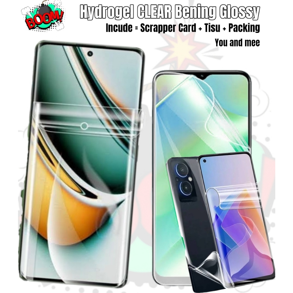 B00M Hydrogel Clear ด้านหน้ากลับ REALME Note 70 60 60x 50 C100 C100x C85 Pro C75 C67 C53 C51 C55 NFC