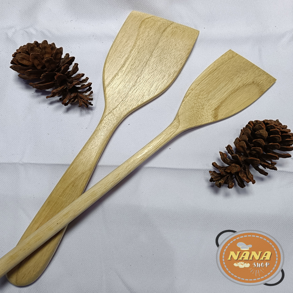 WOODEN SPATULA / MULTIPURPOSE WOODEN SPATULA / FOOD GRADE THICK SMOOTH WOODEN SOODET / MULTIFUNCTION