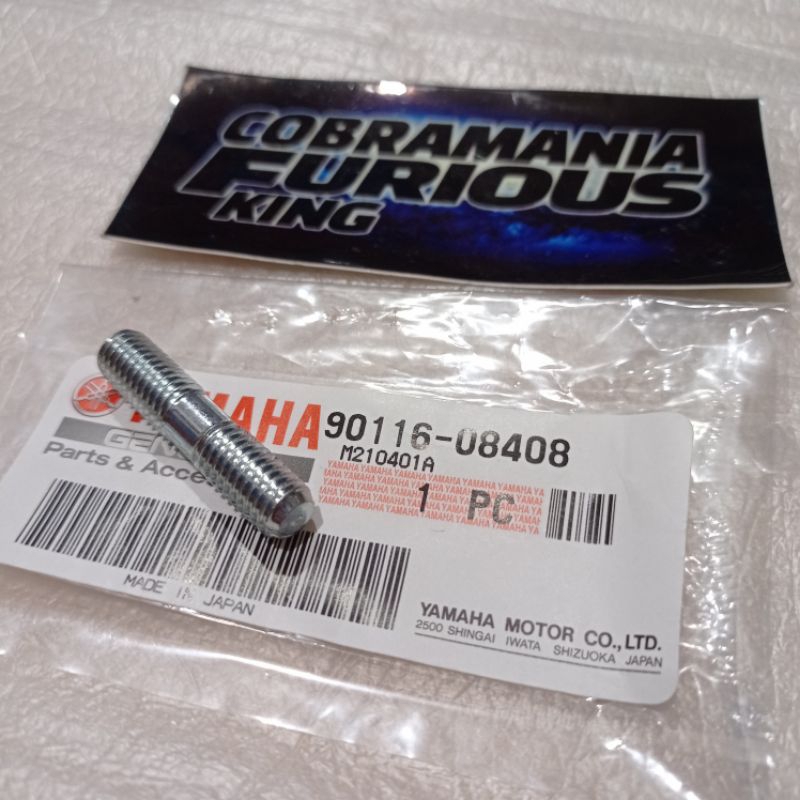 สลักเกลียวท่อไอเสียสําหรับ rx king rxk rxs rxz japan original yamaha อะไหล่แท้ 90116-08408