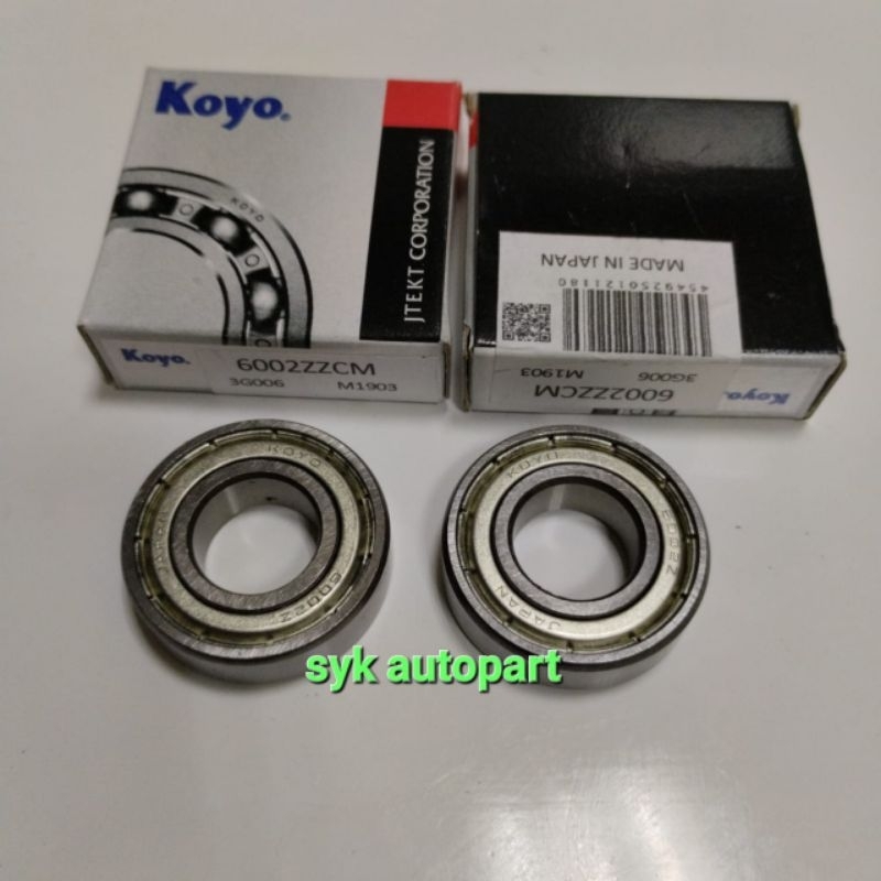 BEARING 6002 ZZ KOYO IRON CAP