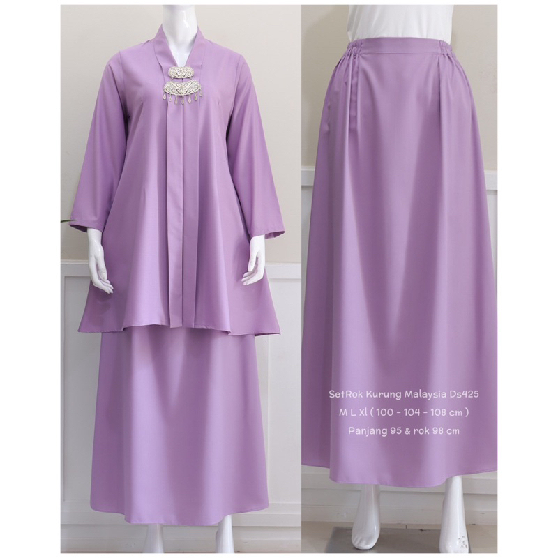 Kubaru PREMIUM / KEBAYA SET / PLAIN KEBAYA DS425