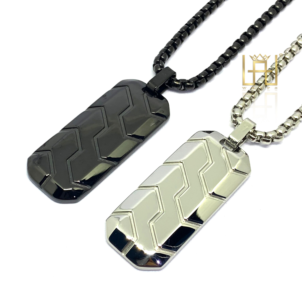 Whaps จี้ชุด Vector ป้องกันสนิมไม่จางหายสร้อยคอไทเทเนียมสําหรับผู้ชายและผู้หญิง