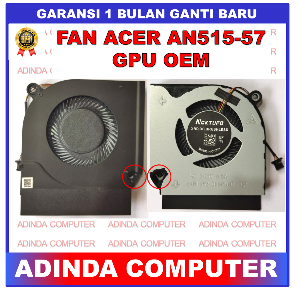 พัดลม ด้านซ้าย สําหรับ Acer Nitro 5 AN515-57 AN515-44 AN515-45 AN515-55 AN515-56 AN517-41 GPU OEM