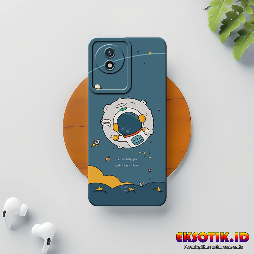 VIVO Y02T กรณี Eksotik.id VIVO Y02T ปลอก VIVO Y02T ซิลิโคนโทรศัพท์มือถือผิวอุปกรณ์เสริม Hardcase Sof