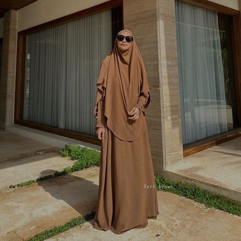 Gamis Syari Set Khimar Free Cadar รหัส CK24