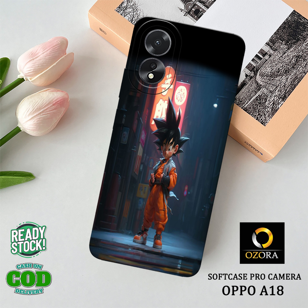 Ozora - ล่าสุด OPPO A18 Hp Softcase - ANIME Fashion Case - OPPO A18 2023 Case - OPPO A18 Hp Case - Hp Case - Hp ซิลิโคน - Hp Cover - Cute Case - Hardcase - อุปกรณ์เสริมโทรศัพท์มือถือ - Softcase กล้อง Pro