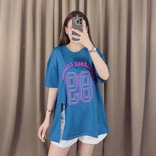 Kaos Oversize Slit Cc 86/ Atasan Jumbo wanita