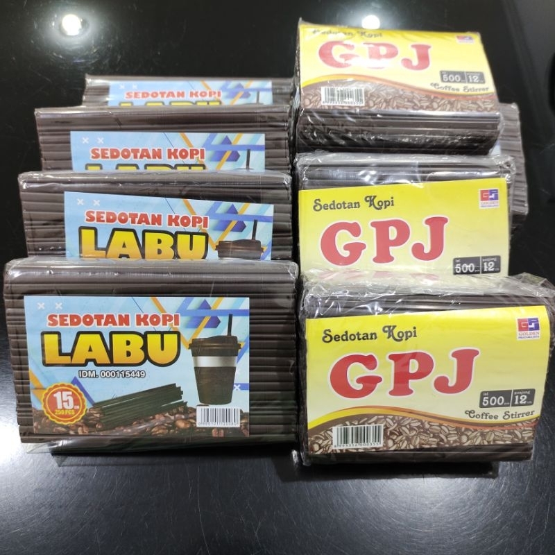 หลอดกาแฟ 12 ซม. & 15 ซม. / หลอดแบน / หลอดกวนกาแฟ