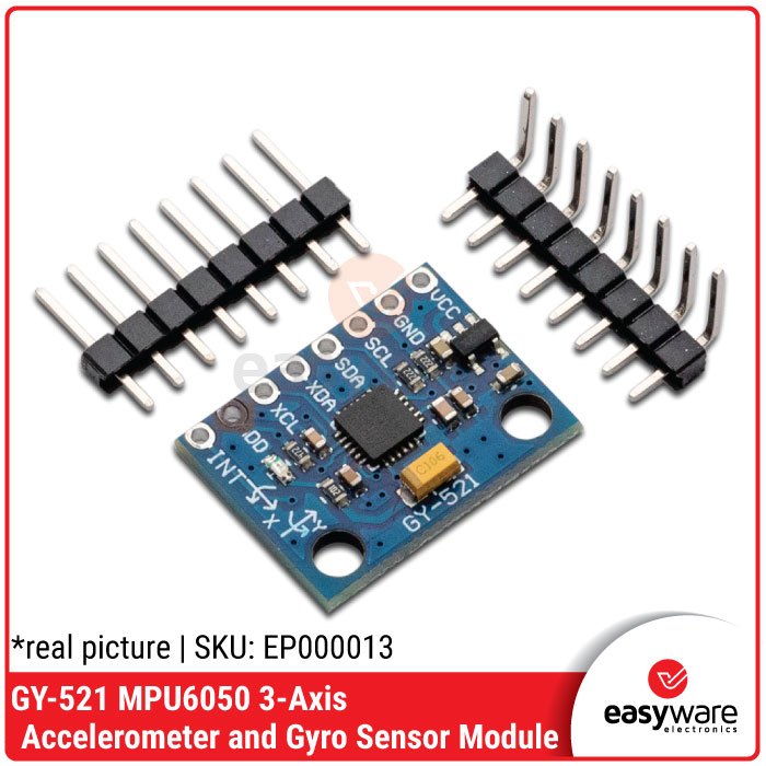 GY-521 MPU-6050 MPU6050 แกน Gyro พร้อมโมดูลเซ็นเซอร์ Accelerometer