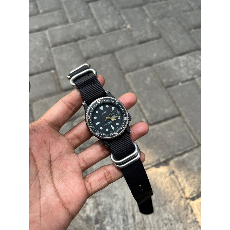 นาฬิกา Seiko alba สไตล์วินเทจ สําหรับนักดําน้ํา 150 เมตร
