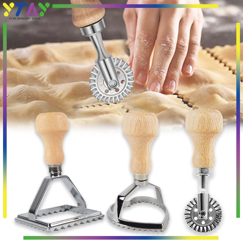 เครื่องตัดพาสต้าล้อ/เครื่องทําลายล้อ Cutte/Pasta Pastry ล้อ/Pasta Ravioli Crimper/สําหรับ Home Bakin