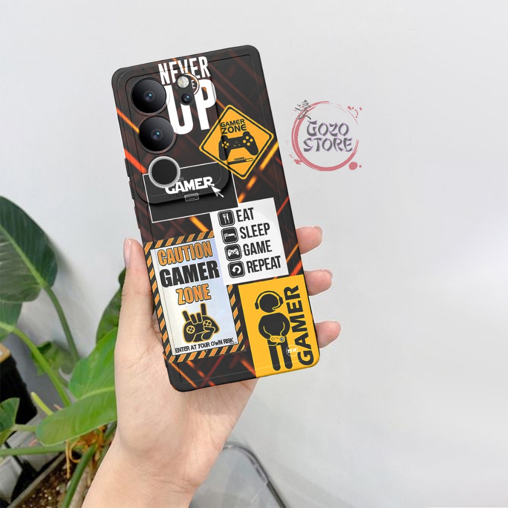 [GZSTR-02] Softcase Procamera Vivo V29 2023 ล่าสุด Gamers Motif แฟชั่น เคสโทรศัพท์มือถือ Hp Soft Cas