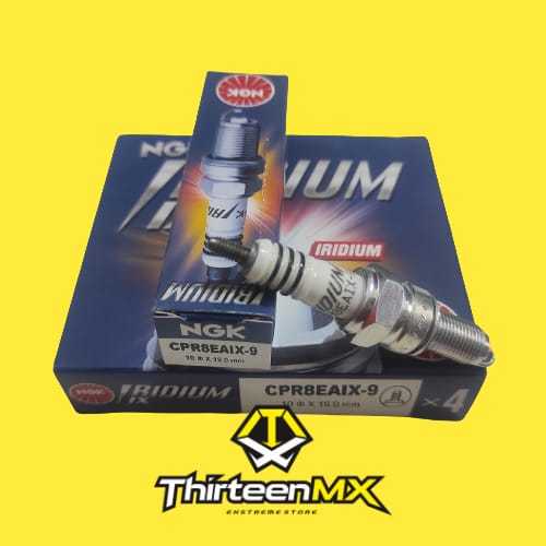 หัวเทียน NGK CPR8EAIX-9 Iridium สําหรับ Kawasaki KLX 450 KX 250F 450