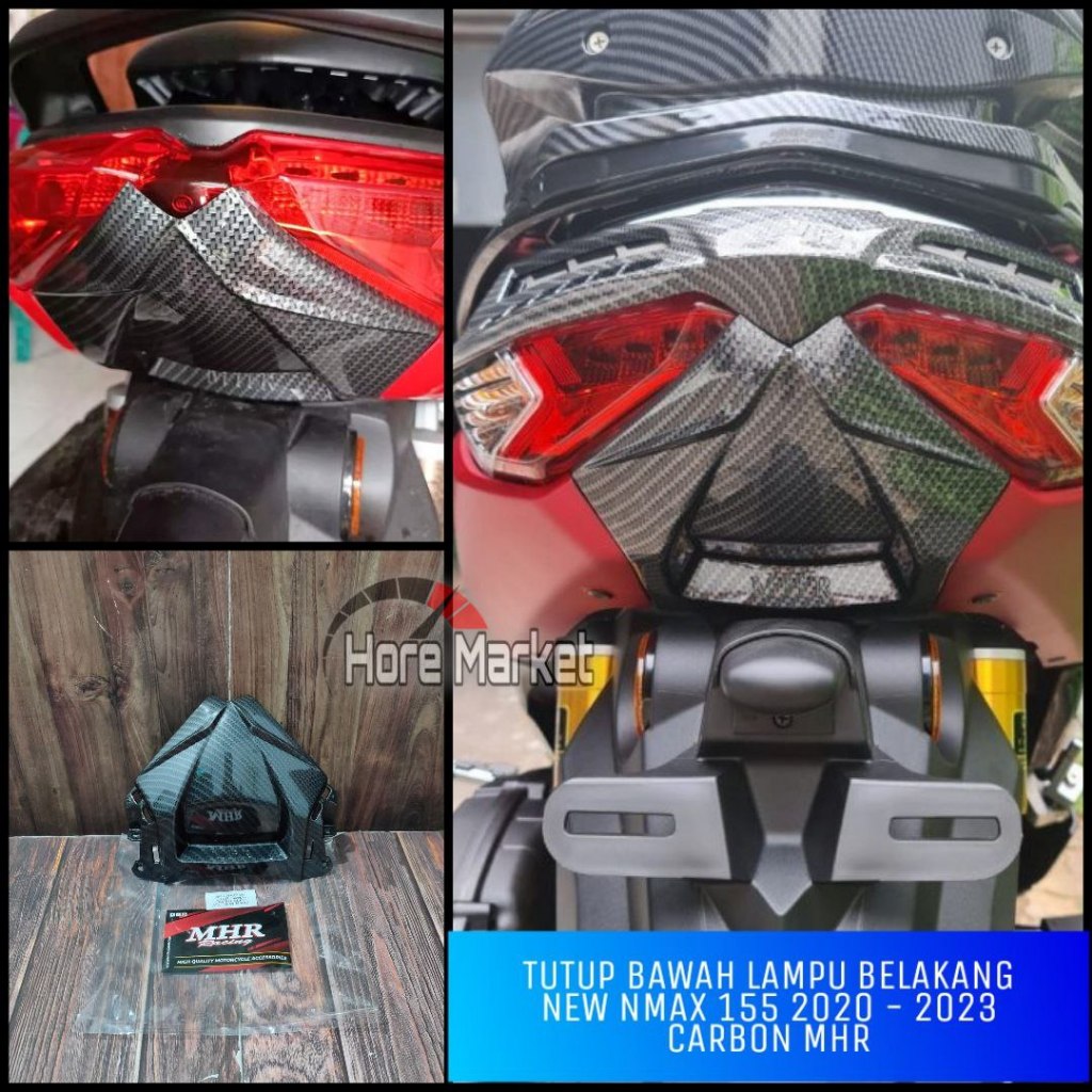 ใหม่ NMAX 155 CARBON MHR REAR LIGHT BOTTOM COVER 2020 2021 2022 2023 ไม่ใช่ NEMO
