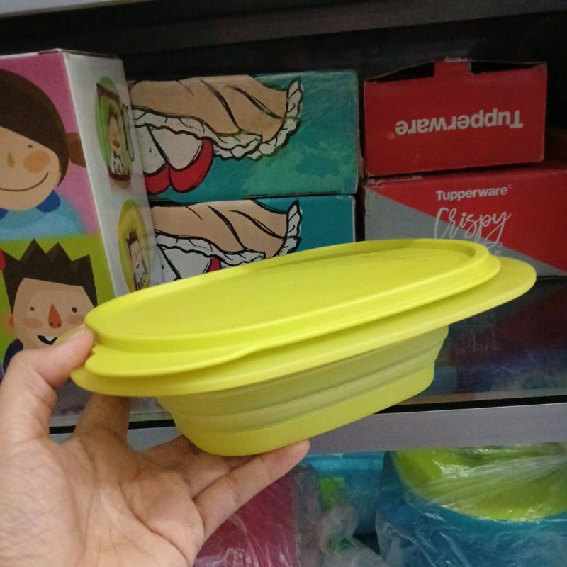 Tupperware ชามพับ goflex ทรงสี่เหลี่ยม 850 มล. จําหน่าย 1 ชิ้น