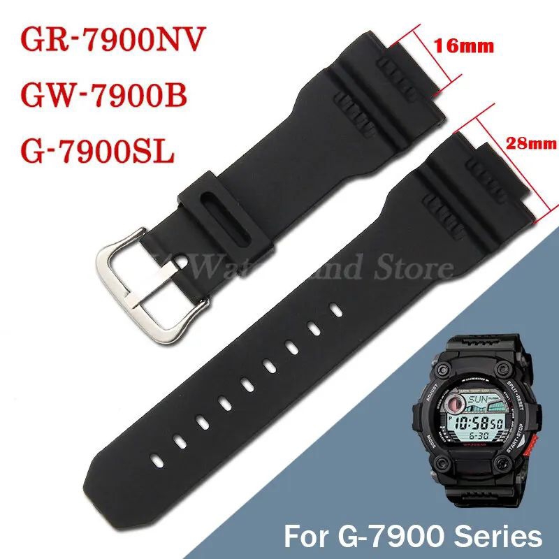 คาสิโอ G-Shock G 7900 G-7900 DW-9050/9051. สายนาฬิกาข้อมือ