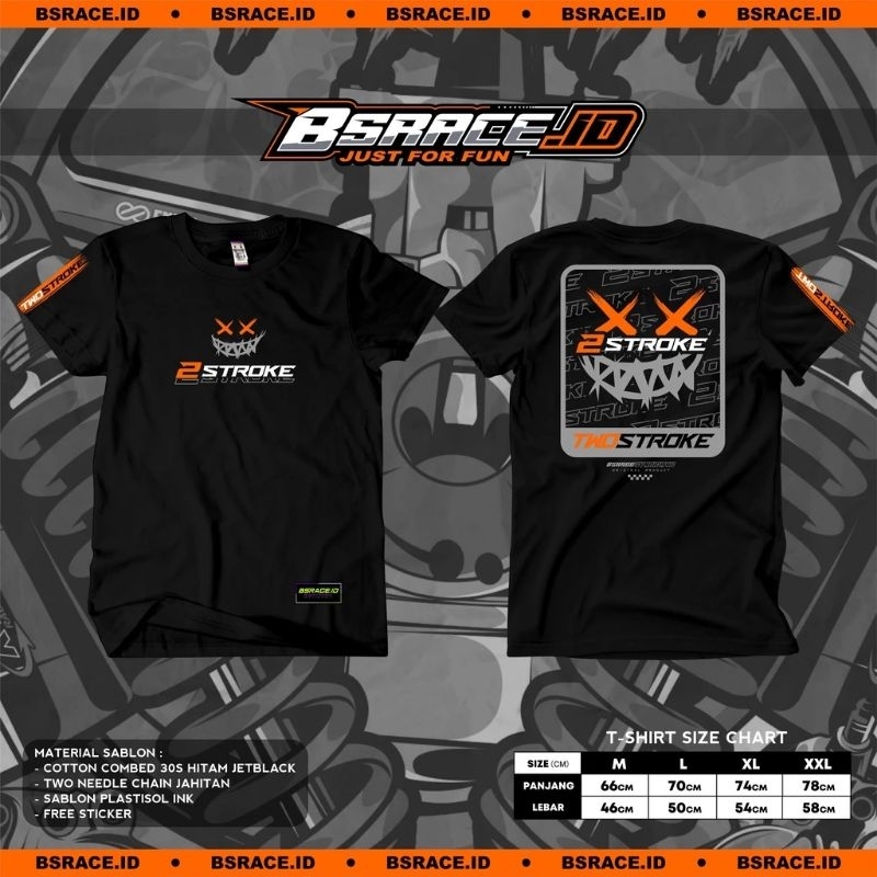เสื้อยืด 2Stroke 2Stroke V3 2Strokeindonesia Tshirt TwoStroke 2Stroke เสื้อยืด