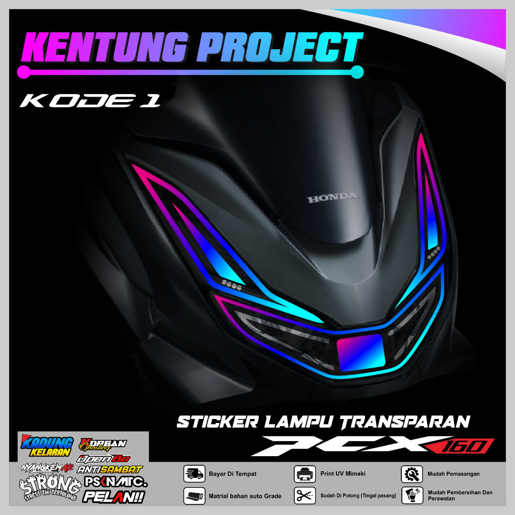 Pcx 160 สติ๊กเกอร์โคมไฟ / LATEST Cool New Honda PCX 160 โคมไฟคิ้วรถจักรยานยนต์ Variation สติกเกอร์