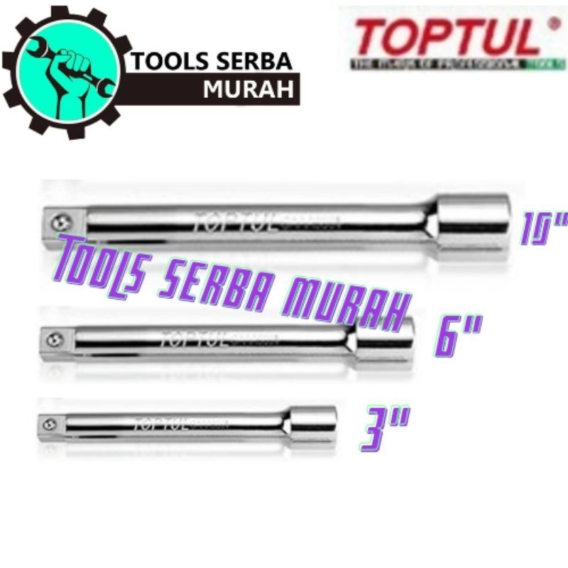 DR 3/8" X 3" ข้อต่อถุงเท้า TOPTUL CAAA1203