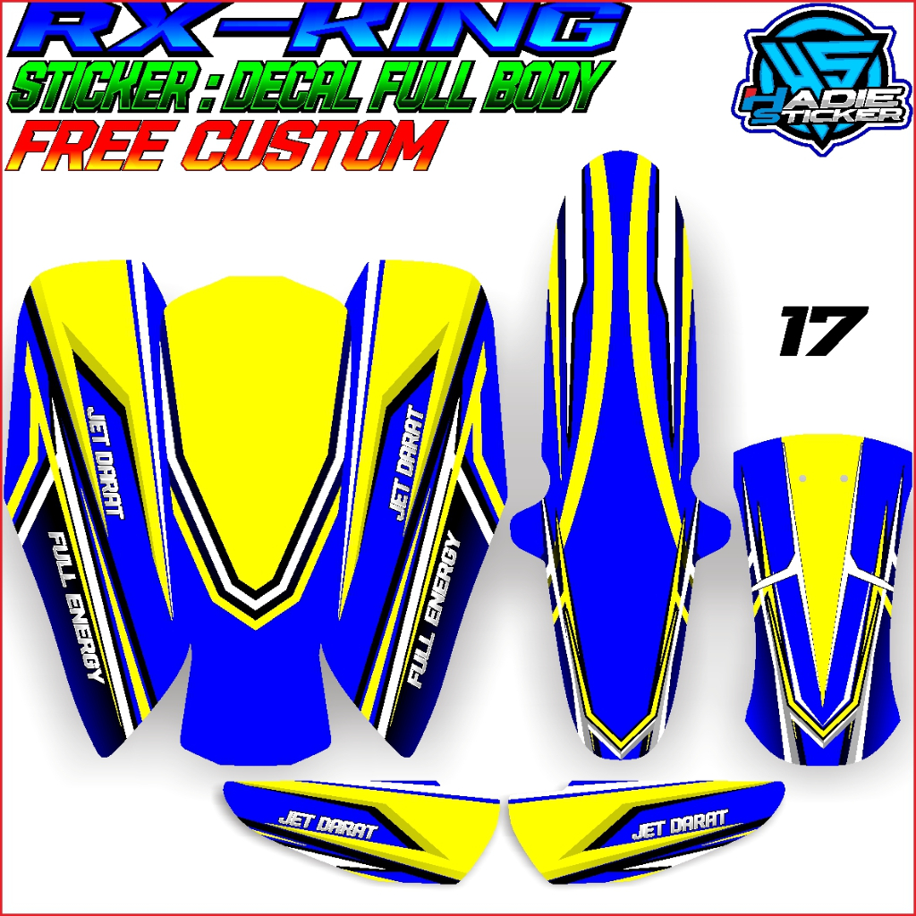 สติ๊กเกอร์ RXKing/RXKing รูปลอกเต็มตัว/สติ๊กเกอร์ RXKing แบบกําหนดเอง