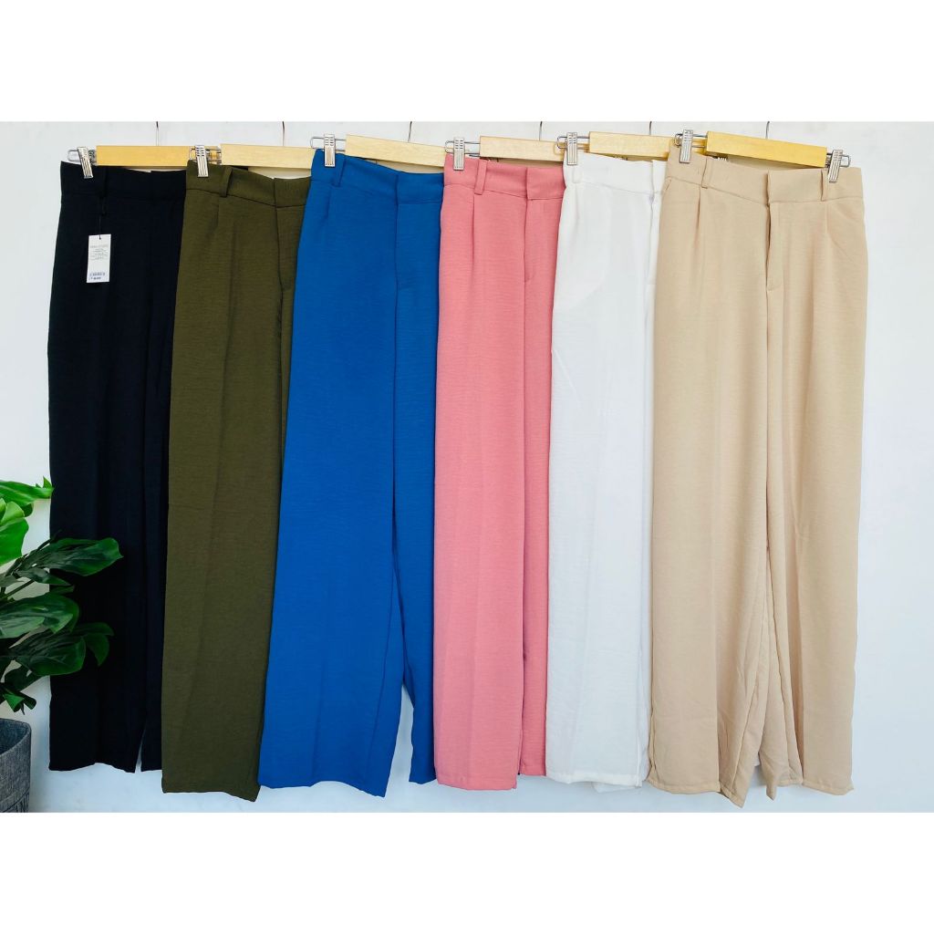 กางเกงทรงหลวม CRINKLE RENA STUDIO CWX56