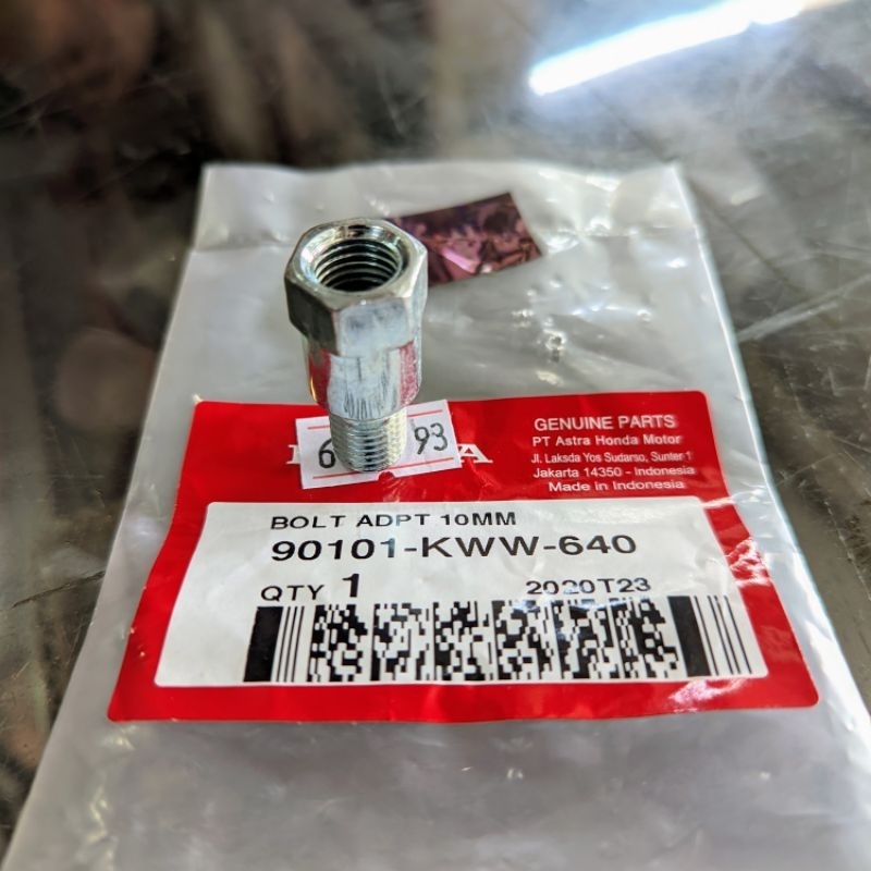 90101-KWW-640 Nut Mor/Baut สําหรับ Honda SCOOPY ESP K93 ADV 150 การเชื่อมต่อกระจกมองหลัง