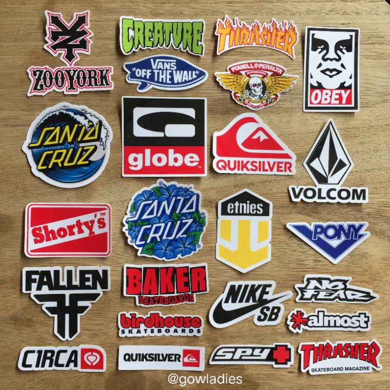 BAKER SHORTYS POWELL PERALTA สติกเกอร์สเก็ตบอร์ด - ความงามแล็ปท็อป Tumblr หมวกกันน็อครถจักรยานยนต์สติกเกอร์