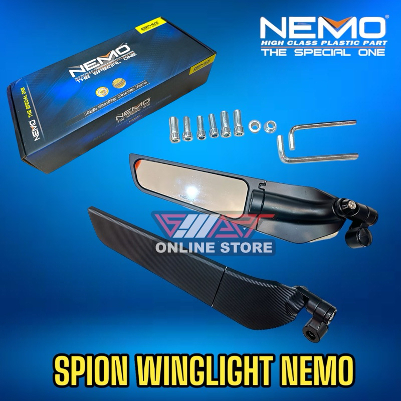 Universal NEMO WINGLIGHT MIRRORS NEMO WINGLET MIRRORS