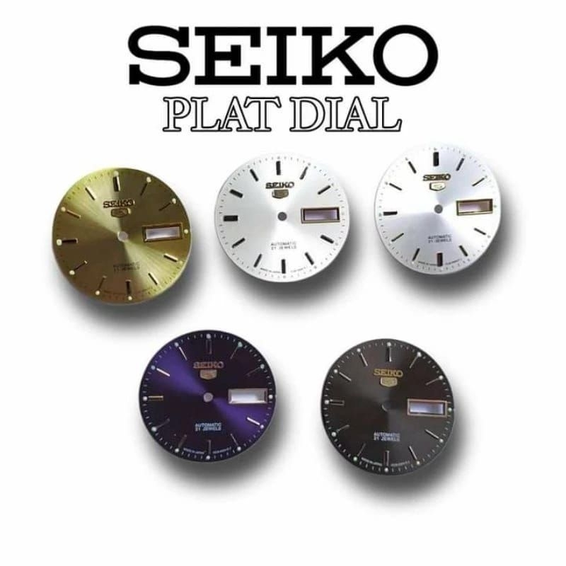 Seiko 5 แผ่นนาฬิกาข้อมืออัตโนมัติ