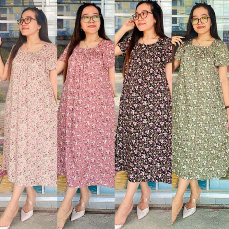 Fuji Rayon Premium Daster Dress with Pleated Model, Nursing, Beautiful/ Rayon Daster/ Rayon Daster/ 