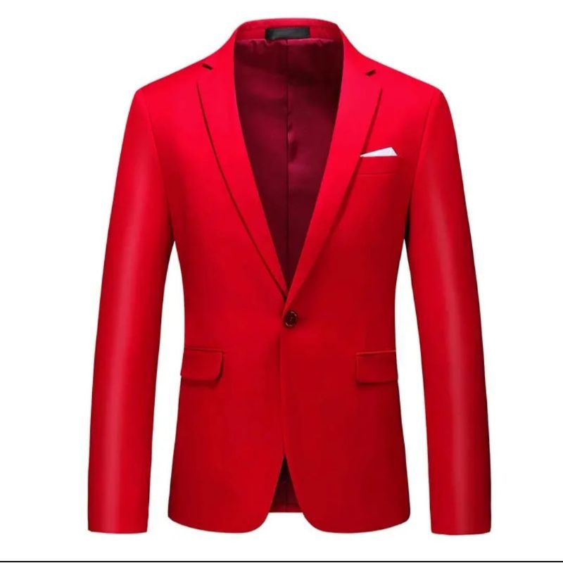 MERAH RED MENS JACKET / RED FORMAL JACKET / เบลเซอร์ผู้ชาย