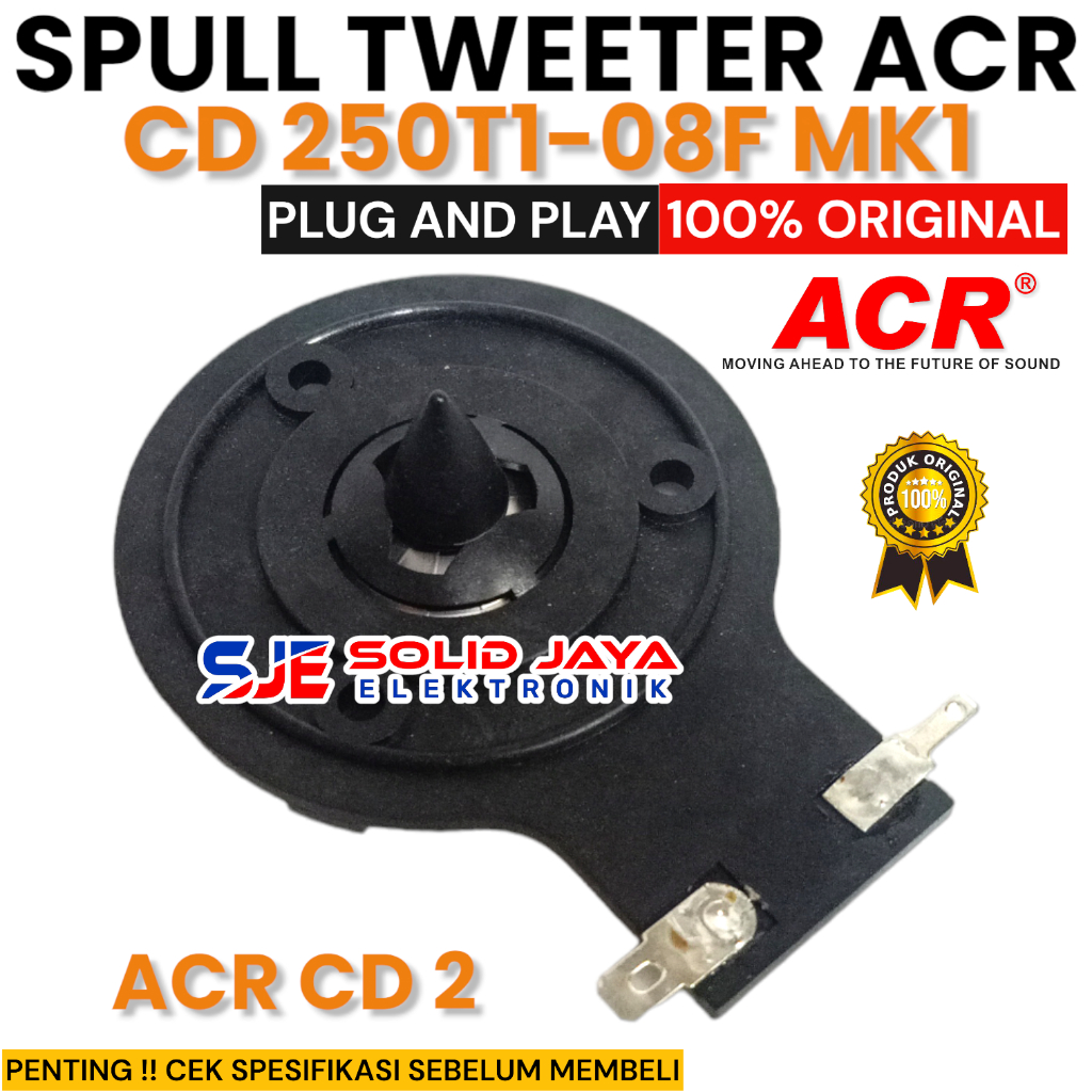 SPUL TWITER ACR CD 2 ORIGINAL CD 250T1-08 CD2 CD 250T1-O8F-MK1 MK 1 CD 2 RECONE KIT ACR SPULL TWTTER