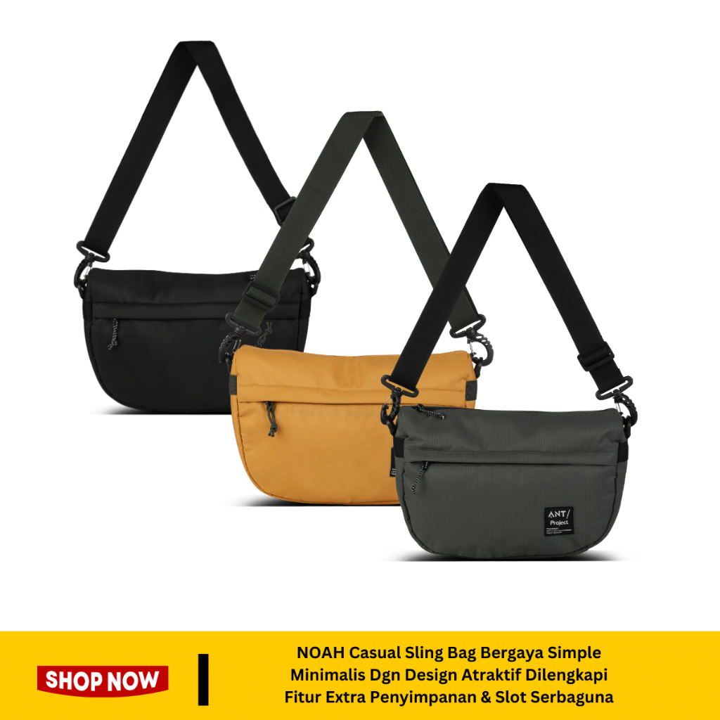 Ant Project Sling Bag สําหรับผู้ชายและผู้หญิง Casual Sling Bag Noaah Premium