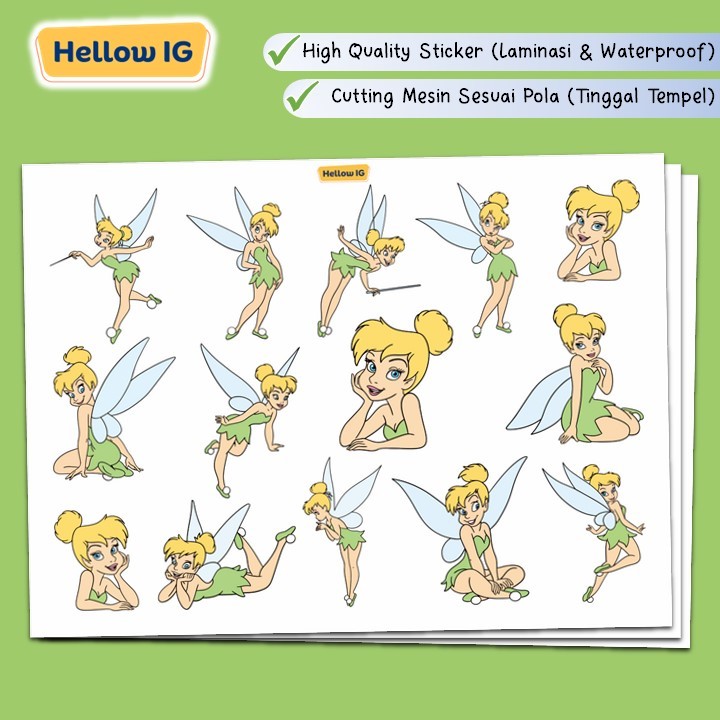 สติ๊กเกอร์แพ็ค TINKERBELL| DISNEY BELL TINKER สติ๊กเกอร์กันน้ําขวดแล็ปท็อป