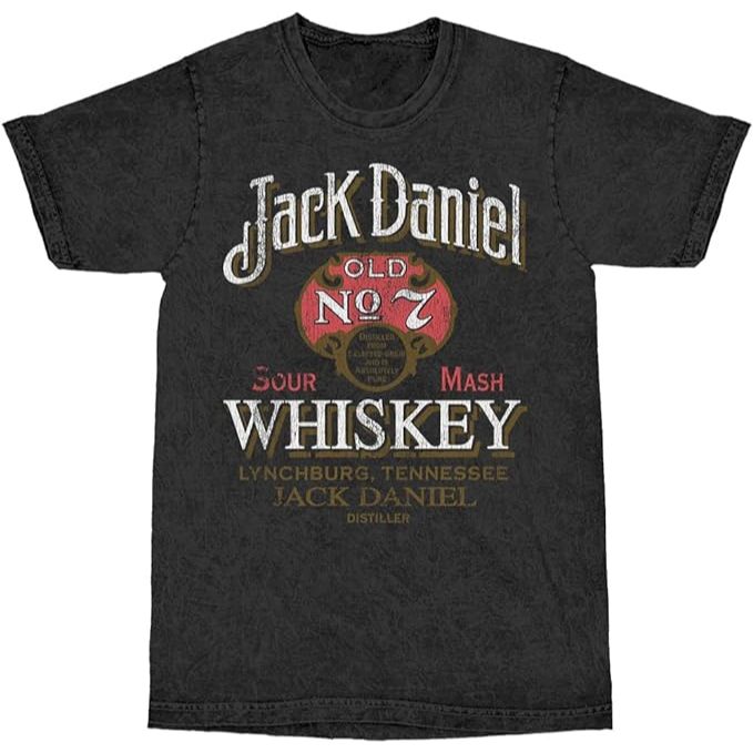 เสื้อยืด Jack Daniels Wishkey Vintage Mineral Wash