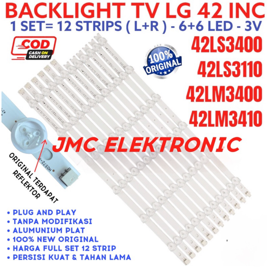 LG 42 INCH LED TV BACKLIGHT 42LS3400 42LS3100 42LS3110 42LM3400 LG 42LS ไฟ LED TV