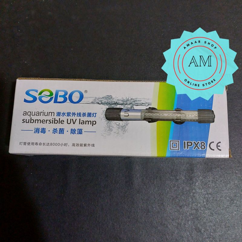 SOBO 7W UV LAMP / SOBO UV LAMP AQUARIUM 7WATT / UV LAMP AQUARIUM POND / UV LAMP ULTRAVIOLET ปลา POND