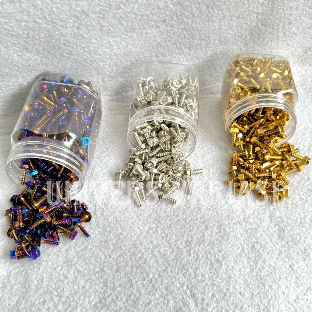 YAMAHA STAINLESS FULL BODY PROBOLT UK M6X20 MM GOLD TWOTONE CHROME 2CM ORIGINAL L KEY SCREW BOLT 2 K