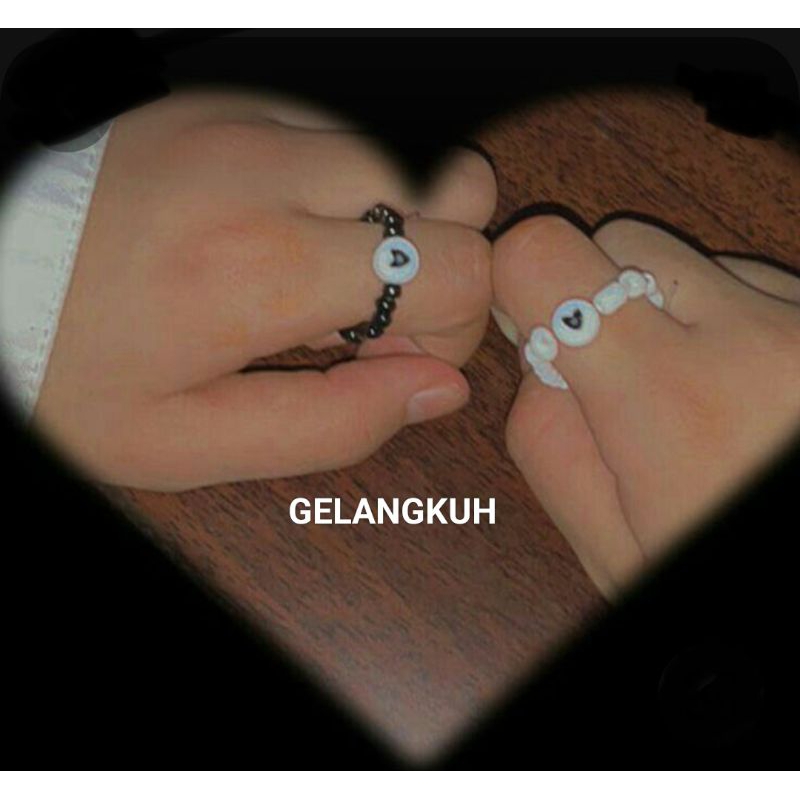 INITIAL BEAD RING LETTER BEAD RING ALPHABET BEAD RING