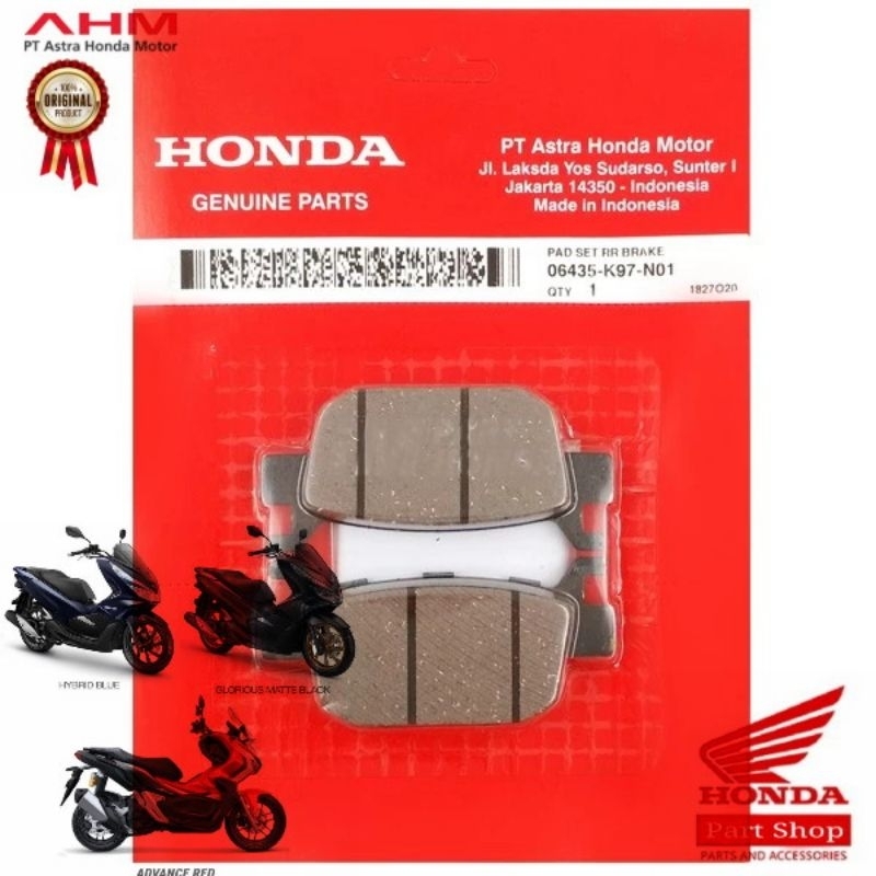 06435-K97-N01 ชุดผ้าดิสเบรคหลัง PCX 150 ADV Vario 160