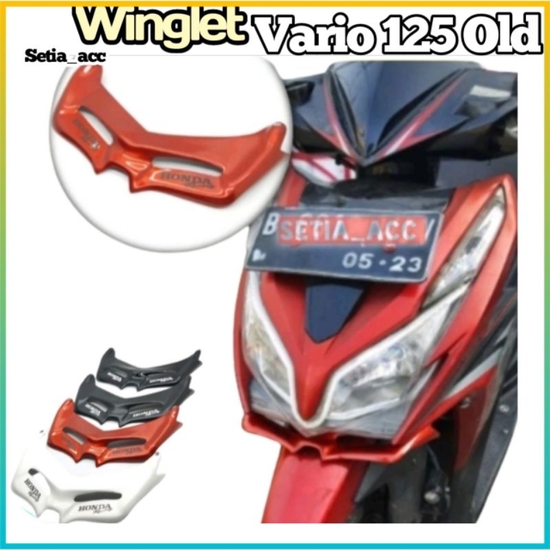 Hitam PUTIH MERAH ปีกนก หลอดไฟ Vario 125 Techno 2012 2013 2014 สีแดง สีดํา สีขาว สีฟ้า
