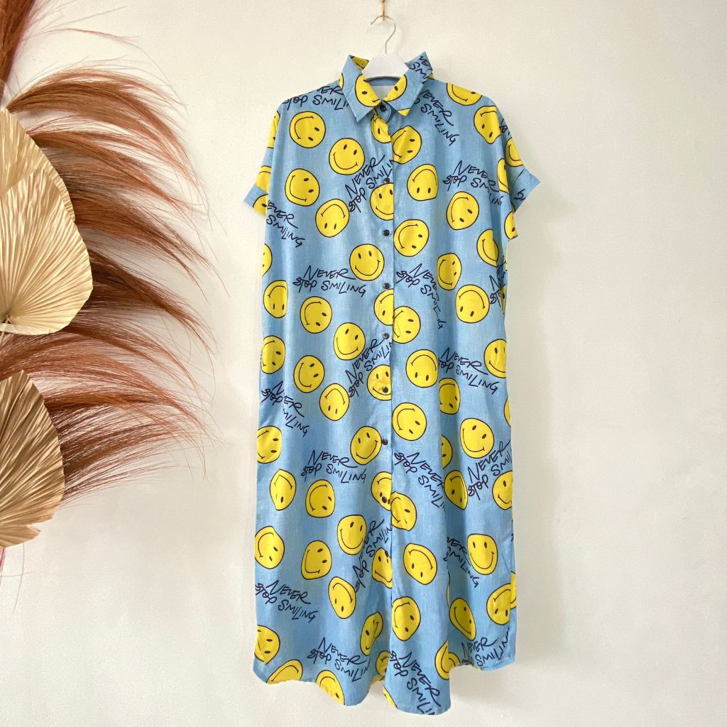Midi DRESS BEW SMILE EMOJI FASHION BKK