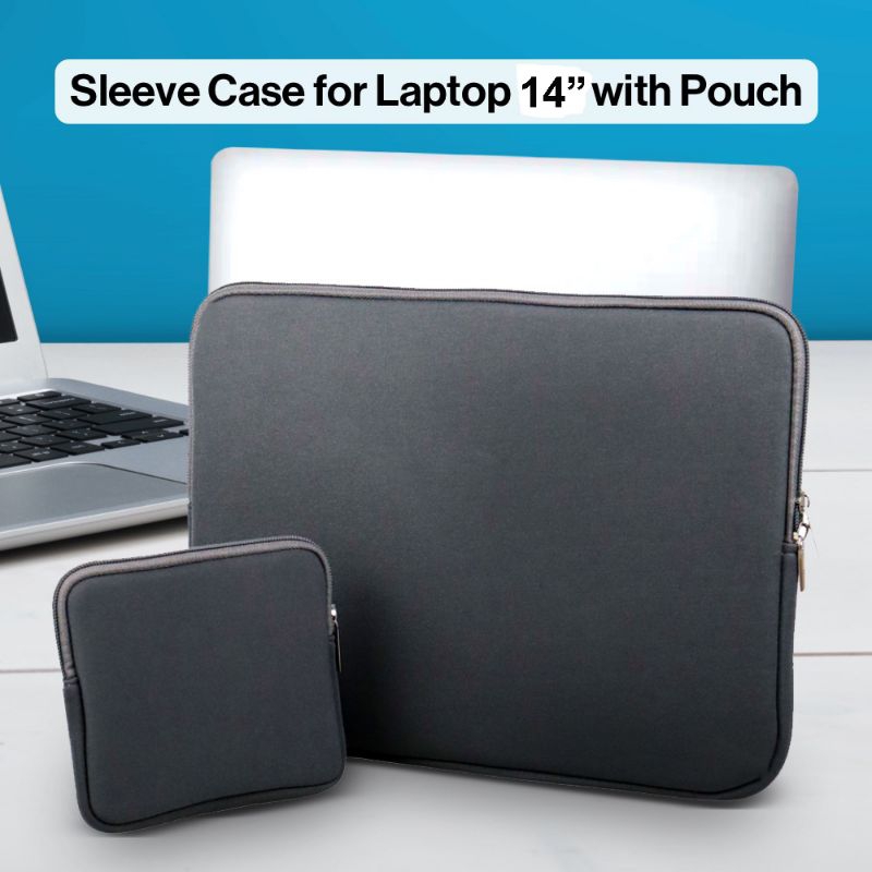 Softcase Notebook 12" 14" RED GREY BLACK