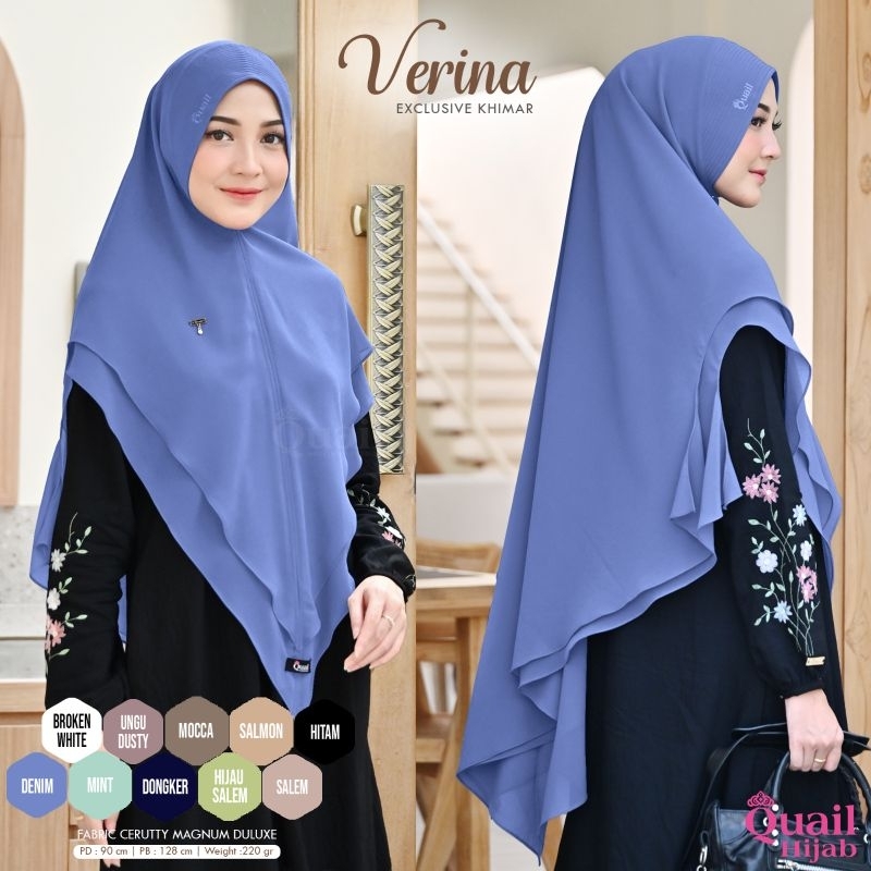 Khimar Verina Hijab ori Quail ฮิญาบ