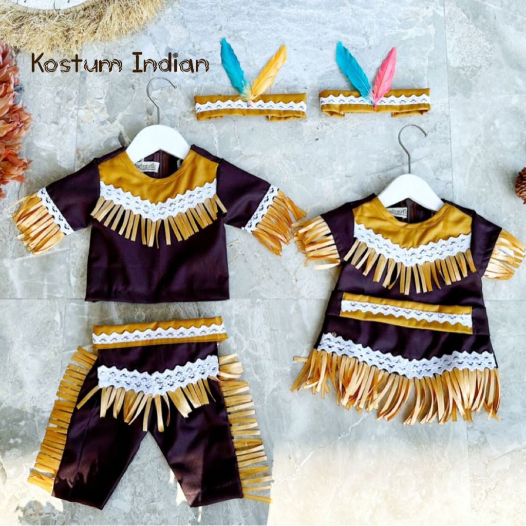 BAJUNIK_PRODUSENKIDS INDIAN COSTUME KIDS/ INDIAN COSTUME สําหรับเด็กผู้หญิง/ PHOTOSHOOT COSTUME/ เสื