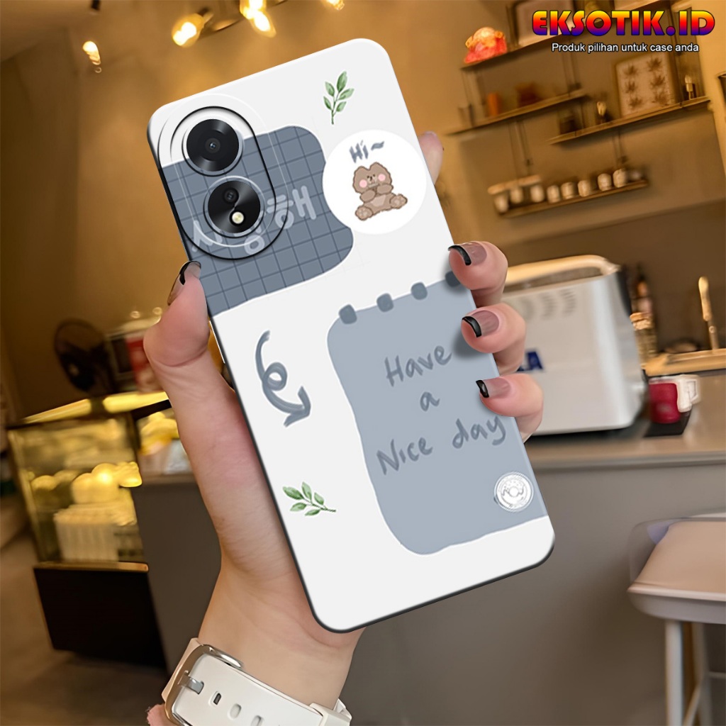 OPPO A18 / OPPO A38 Case Eksotik.id OPPO A18 / OPPO A38 Casing Skin Handphone Silicone OPPO A18 / OP